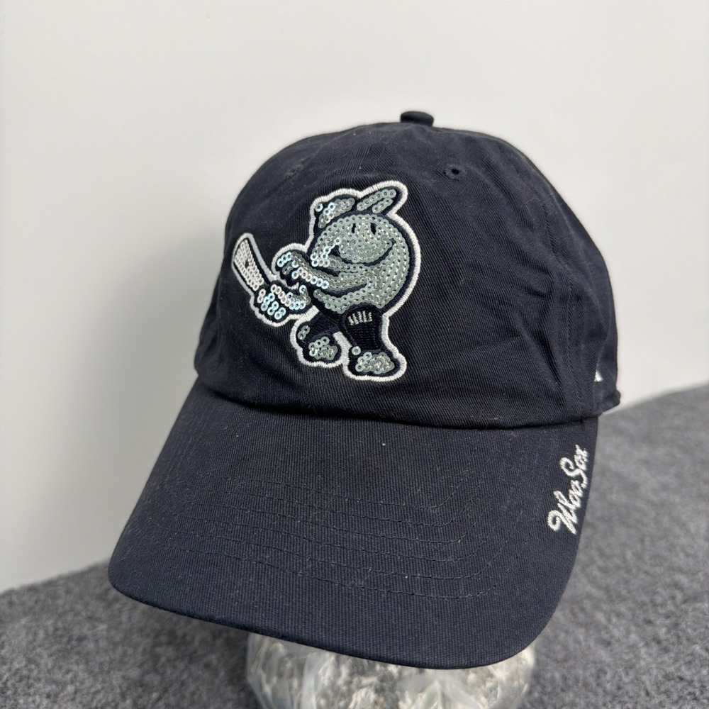 47‎ Worcester Woo Sox MiLB Minor League Baseball Womens Hat Cap Black Strap Back